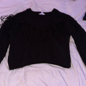 Fringe crop top